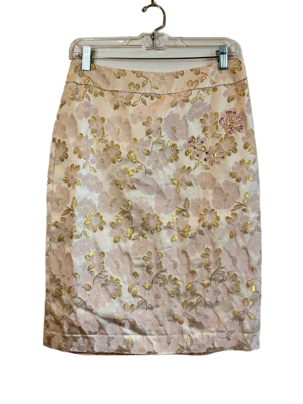 BANANA REPUBLIC Brocade Accented Pencil Skirt